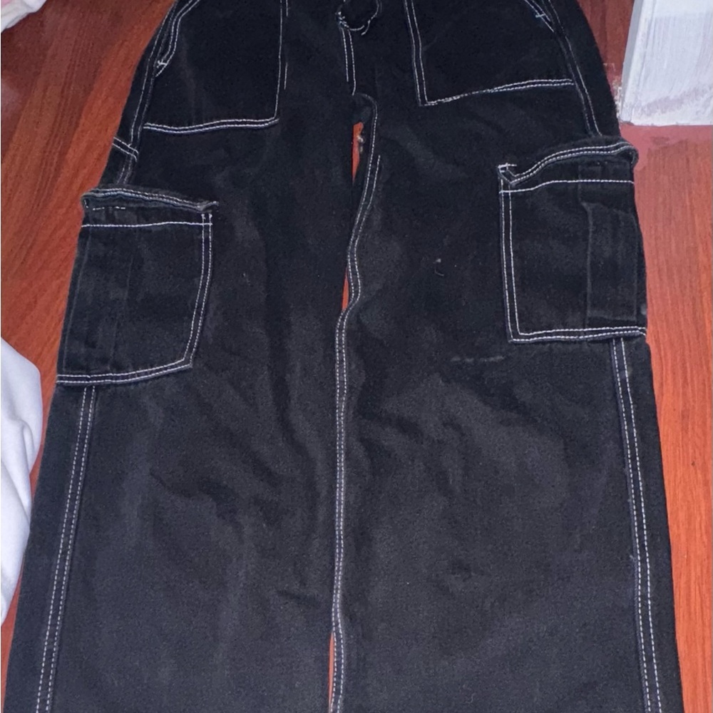 Fashion Nova Black Wide Leg Jeans
